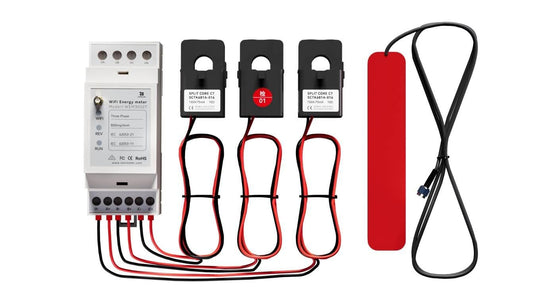 Bi-Directional,Din Rail, Home Assistant,Zabbix,NodeRed,Modbus TCP/RTU, Net Energy metering,Split Phase,150A,60Hz,FCC, Solar PV System Monitor,Three Phase Energy Meter WiFi